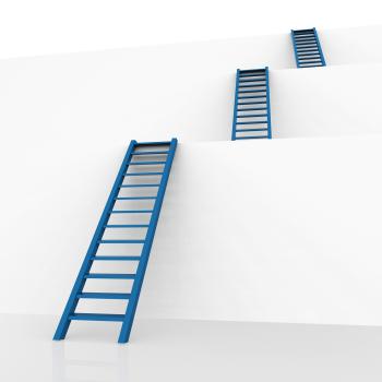 Ladders Vision Represents Conquering Adversity And Aspire