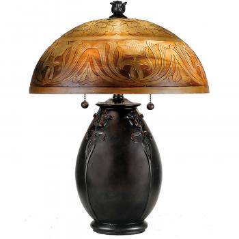 Glenhaven Table Lamp Quoizel Glass Shade Table Lamps Lamps