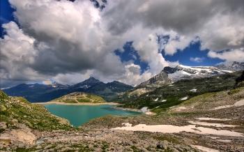 Mountain landscape / 1920 x 1200 / Mountains, Landscape ...