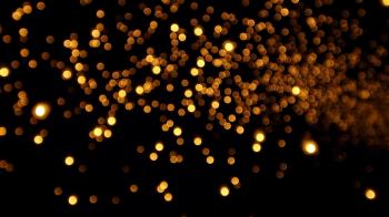 Bokeh Background, Floating Lanterns in the Night Sky Shot Out of ...