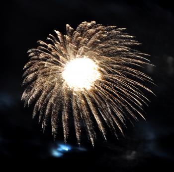 large colorful fireworks