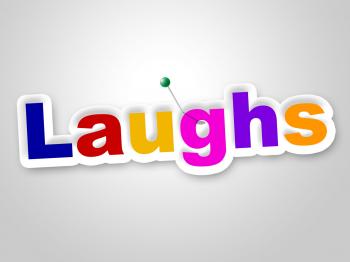 Laughs Sign Indicates Laughing Haha And Humour
