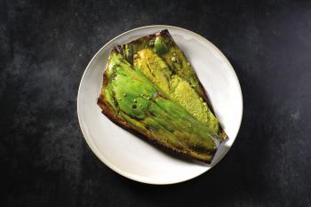 Steamed Sea Bass in Banana Leaf with Coconut-Mint Chutney Recipe ...