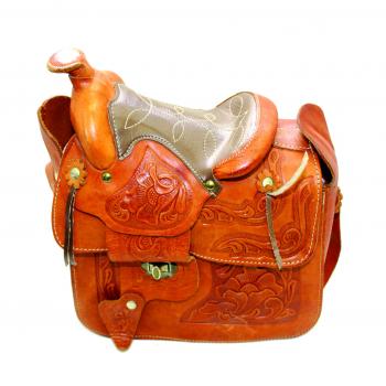 Leather Saddle Shoulder Bag-NYShowplace