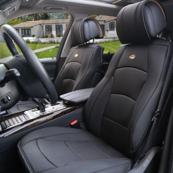 Car SUV Truck PU Leather Seat Cushion Covers Front Bucket Seats ...