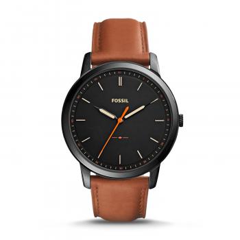 The Minimalist Slim Three-Hand Light Brown Leather Watch - Fossil