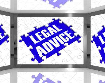 Legal Advice On Screen Showing Legal Consultation