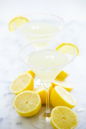 Sparkling Lemon Drop Martini