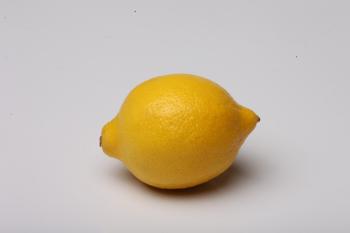 Lemon isolated on white.