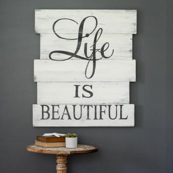 Life Is Beautiful Sign - Aimee Weaver Designs, LLC