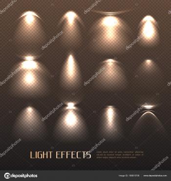 Light Effects Set — Stock Vector © macrovector #186815706