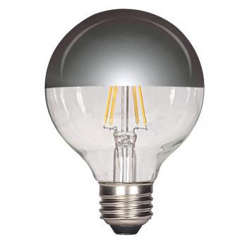 4.5 Watt LED G25 Globe Medium Base Bulb - Silver Crown - Shades of Light
