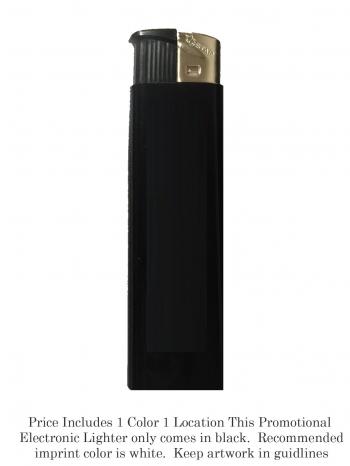 EL-100 Custom Promotional Electronic Lighter *BEST SELLER* BLACK 1 ...