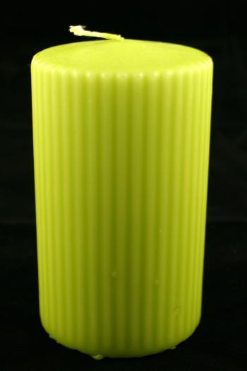 Lime colored candle