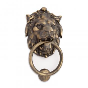 Large Brass Lion Door Knocker - Hardware