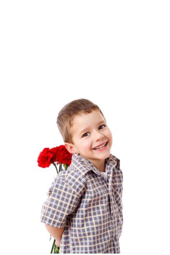 Take red carnations little boy 49372 - Mother's Day - Festival