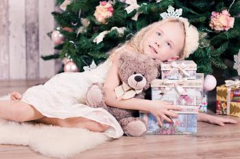Little Girl on Christmas