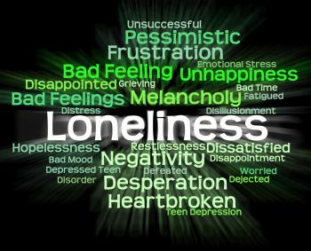 Loneliness Word Shows Unwanted Wordcloud And Wordclouds
