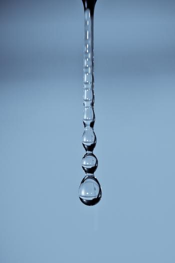Long drop of water