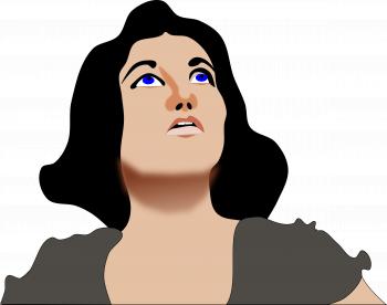 Clipart - Looking Up