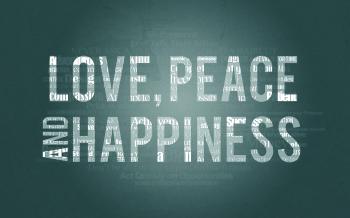Love peace happiness #7033174