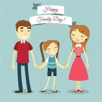 Happy Lovely Family Day Background Wallpaper & Vectors | 500 Best ...