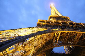 Low Angle of Eiffel Tower Paris