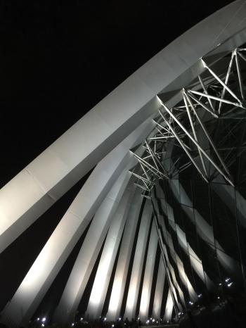 Low Angle Photo of Designer's Structure during Nighttime