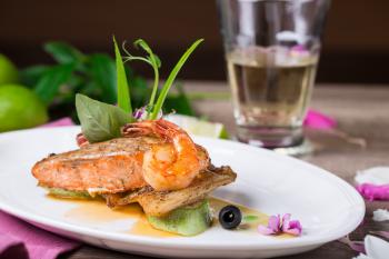Luxury Salmon and Shrimp