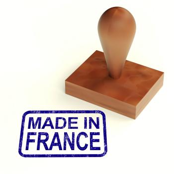 Made In France Rubber Stamp Shows French Products