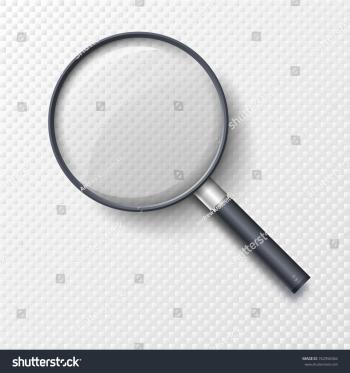 Realistic Magnifying Glass Magnifier Hand Lens Stock Vector ...