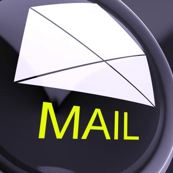 Mail Envelope Shows Sending And Receiving Message Or Goods