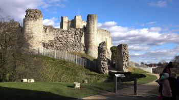 Conisbrough Castle England school history trip 4K 027. Medieval ...
