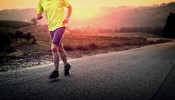 Male Runner in the Countryside at Sunrise