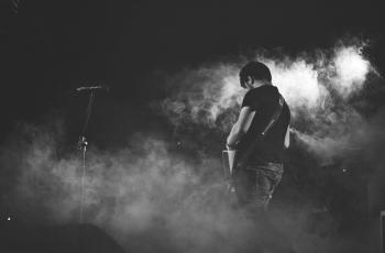 Free picture: people, monochrome, smoke, portrait, man, music