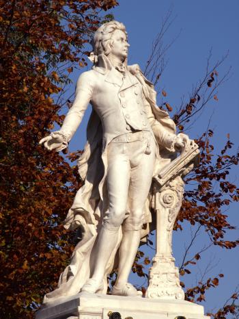 Man in Suit Concrete Statue