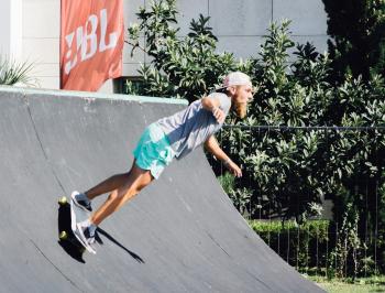 Man Making Stunt With Skateboard