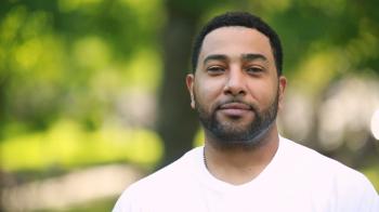 Black African-American man smiling face Stock Video Footage ...