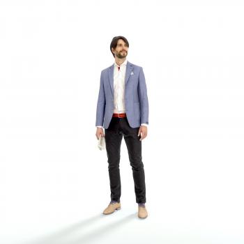 3D model Standing Business Man - CMan0323-HD2O01P01S VR / AR / low ...