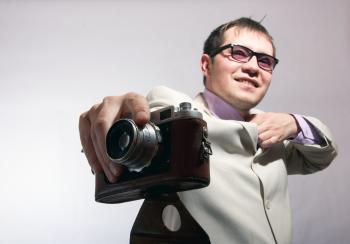 man with camera