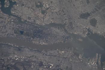 Manhattan City Aerial View