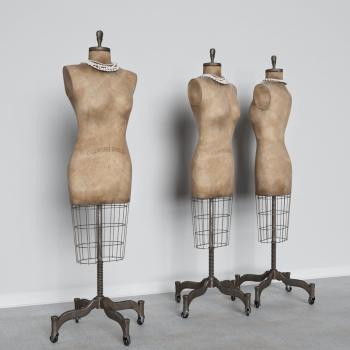 Half Size Dress Form, 1/2 dress form Mannequin, 1:2 clothing draping ...
