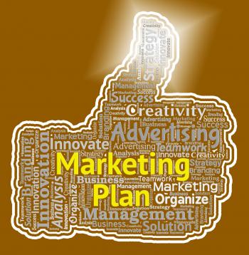 Marketing Plan Shows Emarketing Programme And Promotion