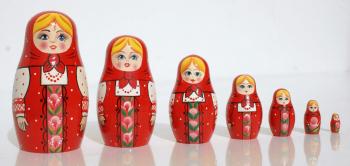 Red Matryoshka Doll on Matryoshka.biz