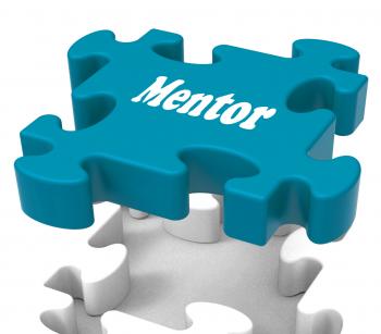Mentor Puzzle Shows Knowledge Advice Mentoring And Mentors