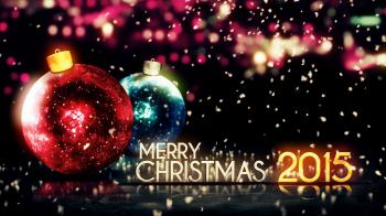 Merry Christmas 2015 Night Bokeh Beautiful 3D Background Loop ...