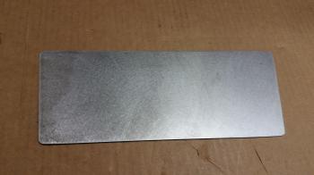 Car Restoration - custom cut radio dash metal plate