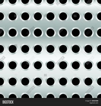 Metal Dimples, Holes. Punched, Vector & Photo | Bigstock