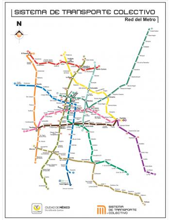 Official Map: Mexico City Metro, Mexico Strangely,... - Transit Maps