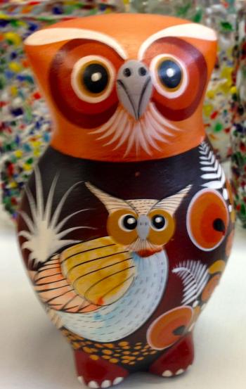 Mexican Craft! Hand Made & Painted Owl... | Decoration | Pinterest ...